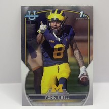 2022 Bowman Chrome University Football Ronnie Bell Base #22 Michigan Wolverines - £1.57 GBP