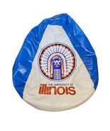 Vintage 90s Fighting Illini Illiniwek Beanbag Chair RARE University Of I... - $193.32