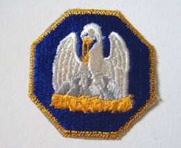 LOUISIANA NATIONAL GUARD PATCH SSI U.S. ARMY - FULL COLOR - $4.31