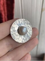 Huge Vintage Women's Jewelry Ring Sterling Silver 925 Mother of Pearl Si... - $165.00