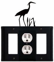 Village Wrought Iron EGOG-133 8 Inch Heron-Single, Outlet and GFI Cover,... - £13.17 GBP
