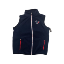 Houston Texans NFL Men&#39;s Full-Zip Fleece Vest Jacket Navy Size M - £46.51 GBP