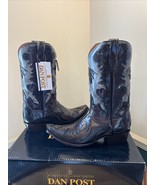 Dan Post Men&#39;s Emilio Outlay Western Boot Snip Toe, Cognac, 11.0 D - $5,257.34 MXN