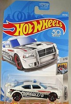 2018 Hot Wheels #208 Hw Metro 1/10 Dodge Charger Drift White w/Black MC5 Spoke - £5.92 GBP