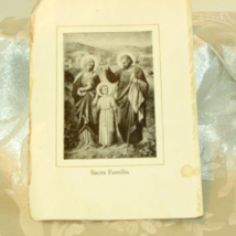 antique 'Sacra Familia" torn from early 1900's prayerbook-for craft? (of... - $1.20