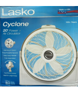 Lasko 3520 - Cyclone Pivoting Floor Fan - White - €60,26 EUR
