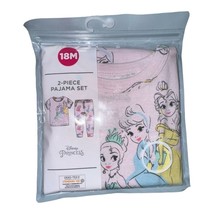 Disney Princess 2 Piece Snug Fit Short Sleeve Pajama Set Toddler Girls S... - £14.00 GBP
