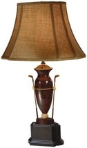 Sculpture Table Lamp GOLF Lodge 2 Clubs 1-Light Chocolate Ebony Brown Black - £497.50 GBP