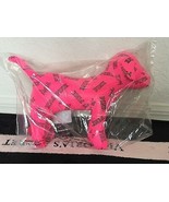 Victoria&#39;s Secret Pink Giant Mini Dog 2014 Pink Black Logo Collectible Pup - £35.83 GBP