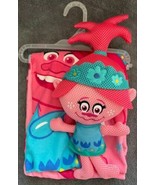 2 PIECE POPPY TROLLS BATH TOWEL &amp; WASHABLE DOLL SCRUBBY Girls Wash Set New - £11.46 GBP