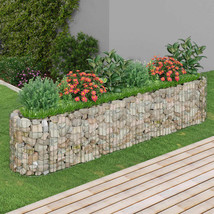 vidaXL Gabion Raised Bed Durable Galvanized Iron Plant Stand Rectangular - $191.56