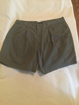 Mens Size 38 Dockers shorts gray pleated 6.5 inch inseam  - £17.25 GBP