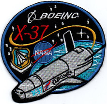 An item in the Crafts category: Boeing X-37 NASA Space Patch 4x3.8 Badge Embroidered Patch