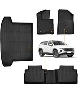 Floor Mats &amp; Cargo Liner Set for Hyundai Tucson 2022-2024 All Weather Fl... - £36.46 GBP