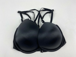 Victoria&#39;s Secret Very Sexy PUSH-UP Black Underwire Bra Front Closure Sz 32DDD - £19.34 GBP
