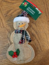 Christmas Snowman Ornament-BRAND NEW-SHIPS Same Business Day - £13.37 GBP