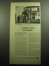 1958 Bell Telephone System Ad - A home-town business - $18.49