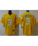 Men's Derwin James Jr. #3 Stitched Jersey Gold White - $45.00