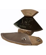 ALASKA BUNDLE- Handmade UlU Factory Walnut Wood Handle Ulu &amp; Dark Leathe... - €40,38 EUR