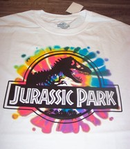 Vintage Style Jurassic Park Tie-Dye T-Shirt Dinosaur Mens Large New w/ Tag - £15.82 GBP