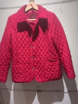 Gallery Womens Red Jacket Coat Size M Express Shipping - £10.66 GBP