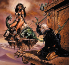 Clyde Caldwell Signed Dragonlance AD&amp;D TSR Art Print Dark Queen Raistlin... - $79.19