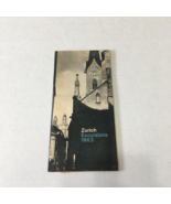 Zurich excursions 1963 travel tour brochure vintage travel souvenir - $19.75