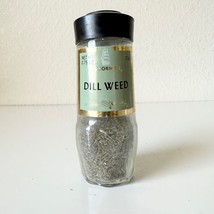 Vintage McCormick Spice Jars Green Lid DILL WEED 1970&#39;s Kitchen Decor Staging - £8.61 GBP