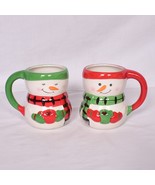 Christmas Snowman Coffee Cups Holiday Household Coffee Hot Coco Mugs Set... - €10,77 EUR