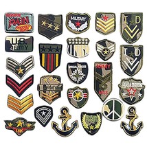 24Pcs Soldier Badges Kid Embroidered Patch Sew On/Iron On Patch Applique... - £14.21 GBP