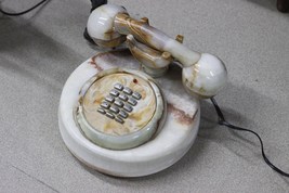 Handmade Vintage Onyx Marble Rotary, Natural Stone Telephone, Old teleph... - £313.76 GBP