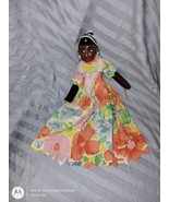 VINTAGE BLACK 18&quot; AMERICAN DOLL WITH CLOTH BODY &amp; CERAMIC HEAD AMERICANA... - $28.05