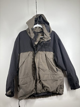 Timberland Waterproof Mens Ski Jacket Vintage Large Brown Black Pockets ... - $48.90