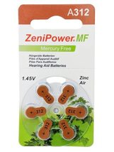 ZeniPower Hearing Aid Batteries Size 312, 50 x 6 Dial Cards = 300 Batteries - £52.91 GBP