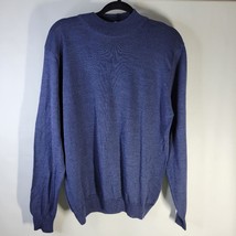 NWT Mens Murano By Raffi Wool Blend Sweater Blue Size Medium - $20.16