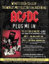 AC/DC Plug Me In 2009 Live Bon Scott Brian Johnson DVD set advertisement... - £3.15 GBP