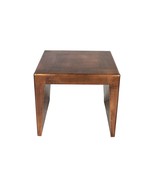 24 Inch Copper Rustic Solid Wood Square End Table - €717,37 EUR