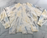R.G. Kane Crewneck Sweatshirt Mens Large White Blue Yellow Black Tie Dye... - $98.99