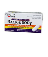 Quality Plus Back And Body 24 Coated Caplets. - $7.80