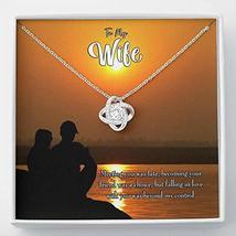 Express Your Love Gifts to My Wife You&#39;re My Fate Wife Infinity Knot Necklace Ke - £51.21 GBP