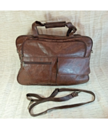 Outbrook Weekender Brown Leather Duffle, many pockets and should Vintage... - $10.00