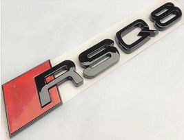 Chrome 3D Rear Trunk Emblem Badge For Audi RSQ8 Sedan Avant Gloss Black ... - $15.74