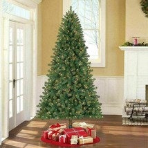 Holiday Time Duncan 7&#39; Pre-lit Quick Set Fir Christmas Tree Clear Lights - £73.82 GBP