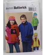 Vintage Butterick B4595 Child Sz 12-14-16 Jacket Hat Scarf - £14.94 GBP