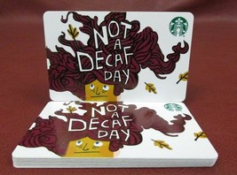 Starbucks, 2019 NOT A DECAF DAY Gift Card New with Tags - $68.78 MXN