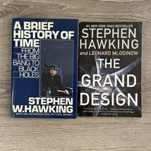 Stephen Hawking 2 Book Lot A Brief History of Time &amp; Grand Design - £11.79 GBP