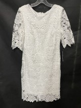 Sandra Darren White Lace Shift Dress Special Occasion Dress NEW 8 - $39.57