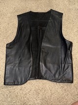 Bonus Genuine Leather Vest Size Men’s M Women’s L - $51.43