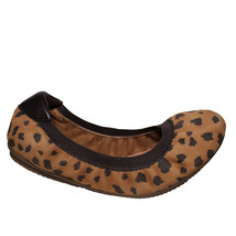 Lands End Womens Size 7, Comfort Elastic Band Ballet Flat Shoes, Leopard... - £31.93 GBP