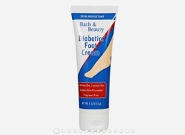 Bath &amp; Beauty Diabetics Foot Cream:4oz-Skin Protectant-Fragance Free.. - £13.12 GBP